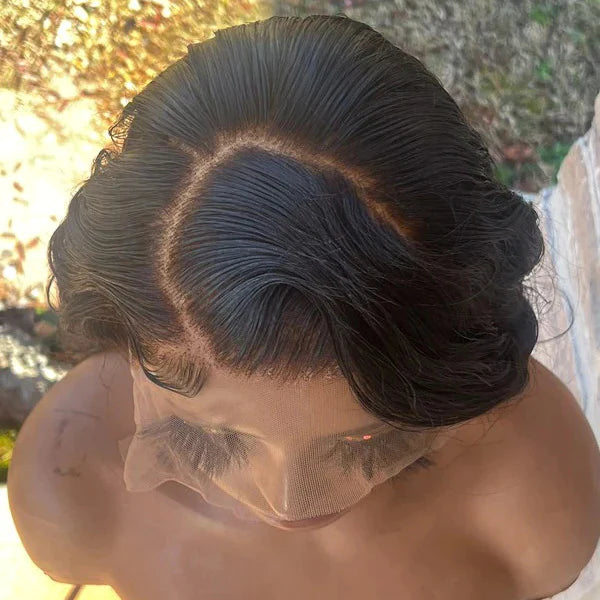 24 Inches 13x6 Salon Quality Body Wavy Lace Front Wig 200% Density-100% Human Hair