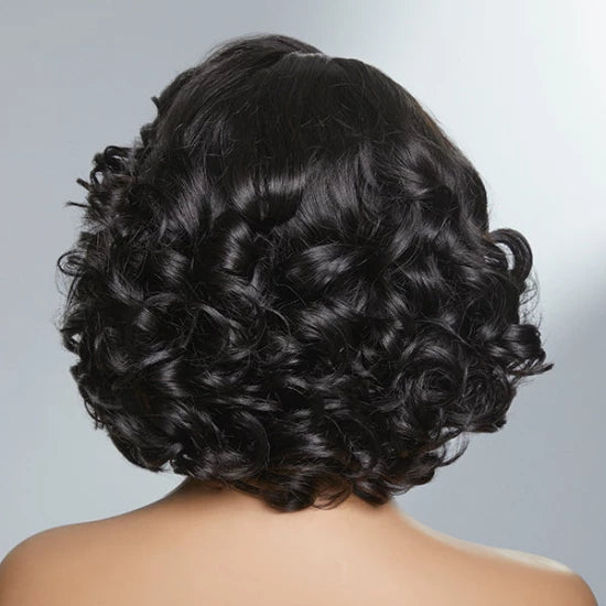 12 Inch Loose Wave Mix Blonde Color 5X5 HD Lace Closure Wig