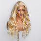 16-30 Inch Pre-Plucked 13"x4" Lace Front #613 Body Wavy Wig 150% Density