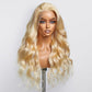 16-30 Inch Pre-Plucked 13"x4" Lace Front #613 Body Wavy Wig 150% Density
