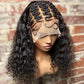 18 Inches Deep Curly with Special Braids 13x6 Lace Frontal Wigs 250% Density-100% Human