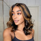 12 Inch Loose Wave Mix Blonde Color 5X5 HD Lace Closure Wig