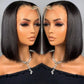 8-10 Inch 13"x6" Front Lace Pre-Plucked Straight Bob Wig 150% Density