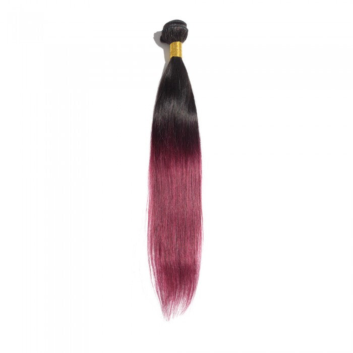 Straight Ombre Remy Hair #1B/99J